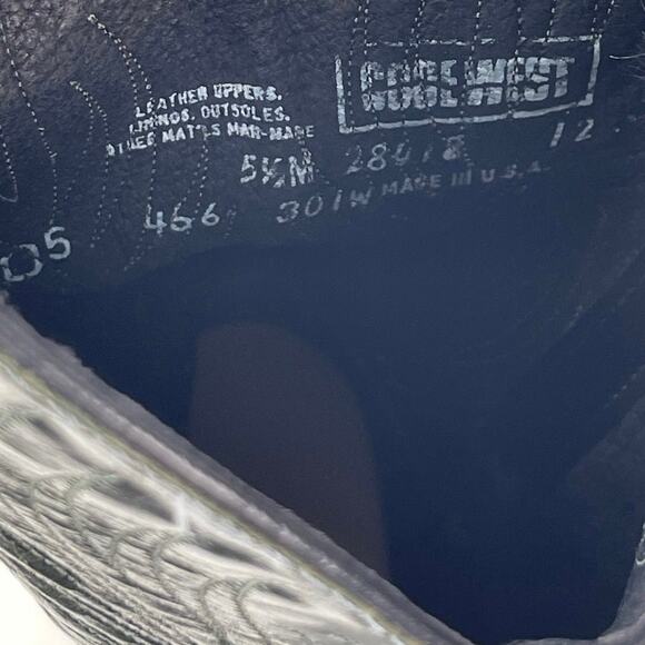 Vintage Code West Green Leather Pointed Toe Mid Calf Western Cowboy Boots Sz 5.5 - Picture 9 of 9